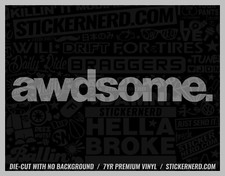 Awdsome Sticker - Vinyl Car Decals - Funny Window Decal Kdm Jdm Euro Awd Tuner Awdsome Sticker - Vinyl Car Decals - Funny Window Decal Kdm Jdm Euro Awd Tuner