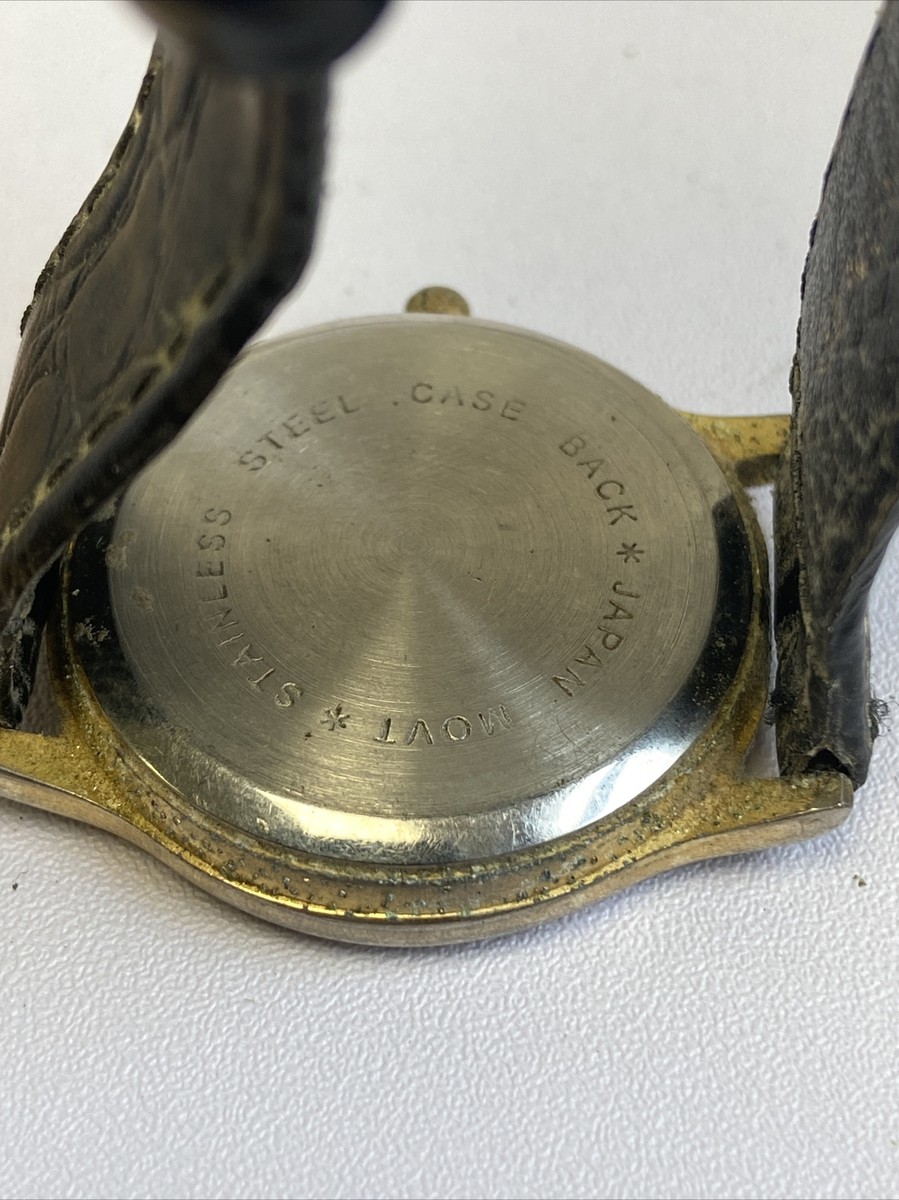 (貴重)サイン入り トモ藤田 Right Place,Right Time Vintage TIME Magazine Gold Tone Quartz Watch JAPAN MOVT | eBay
