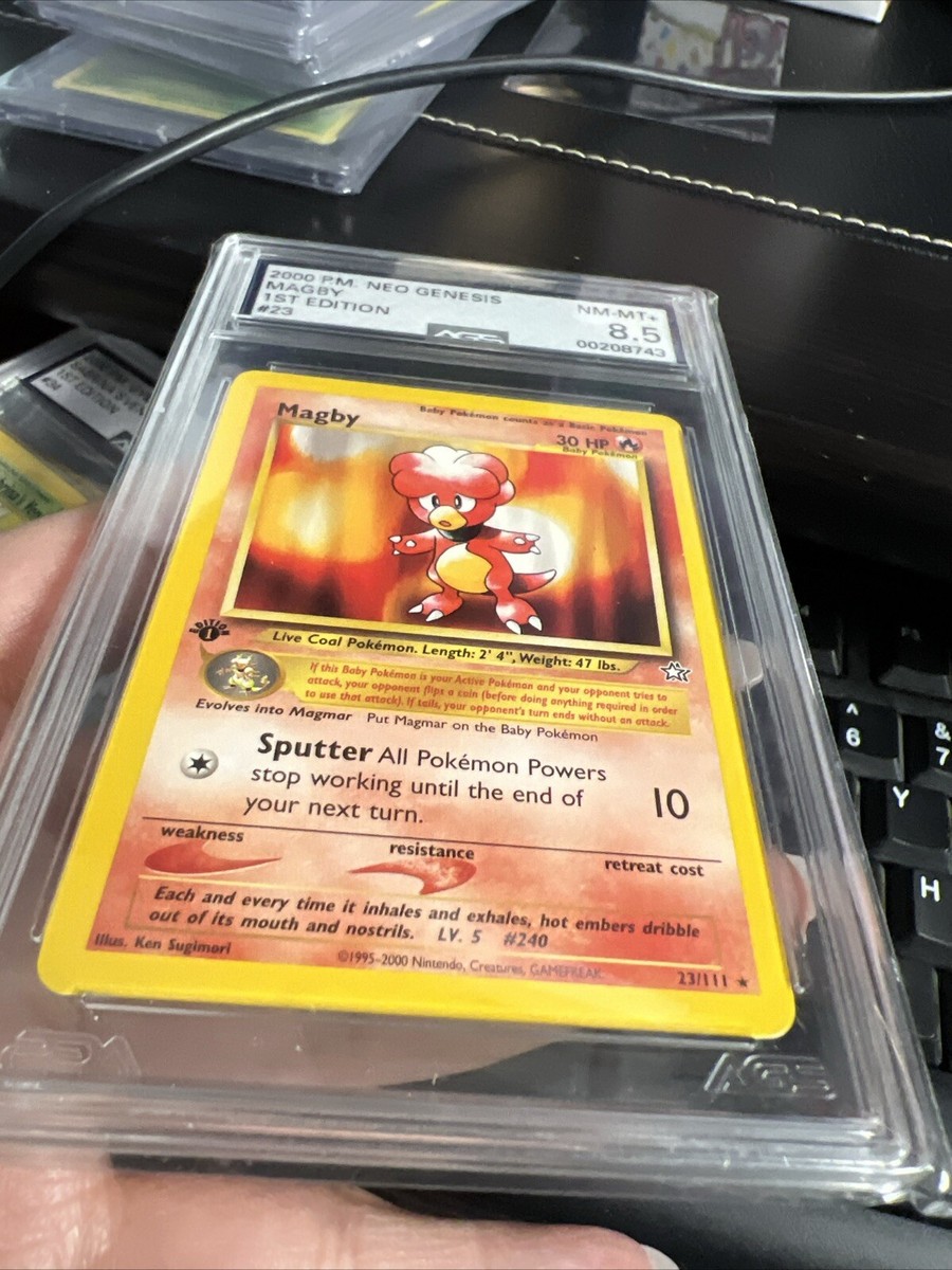 Vintage 2000 Pokemon Neo Genesis - #23 Magby 1st Edition
