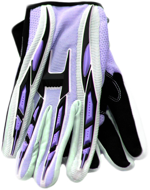 purple bike gloves
