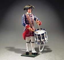 BRITAINS BRITISH REGIMENTS 47039 FRENCH MARINE COMPANY DRUMMER 1754 - 1760