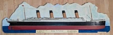 60" Long TITANIC 3-D Wood Starboard Profile w/ Impressive Detailing - Excellent