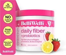 Daily Fiber Supplement Powder with Collagen, Probiotics & Electrolytes | Supp...