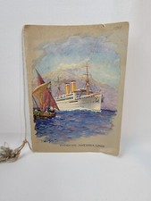 June 24, 1930 Hamburg Amerika Excursion Streamer "Oceana Color Menu & Music Prog