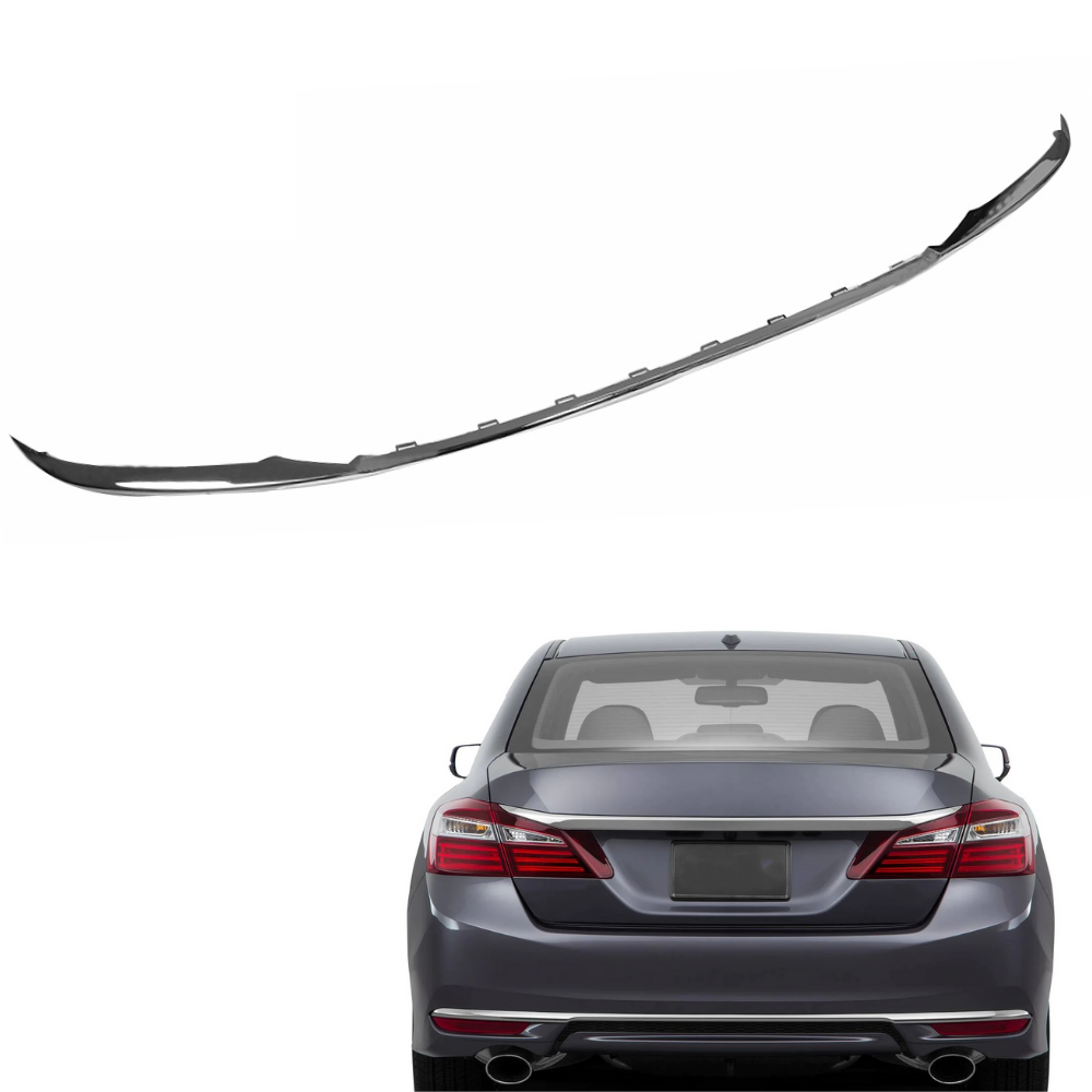 LABLT Rear Lower Bumper Cover Molding Trim  For 2016-2017 Honda Accord Chrome