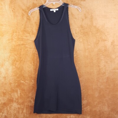 ELIZABETH & JAMES Dress Womens Small Black Pullover Bodycon Cut Out Back Ponte