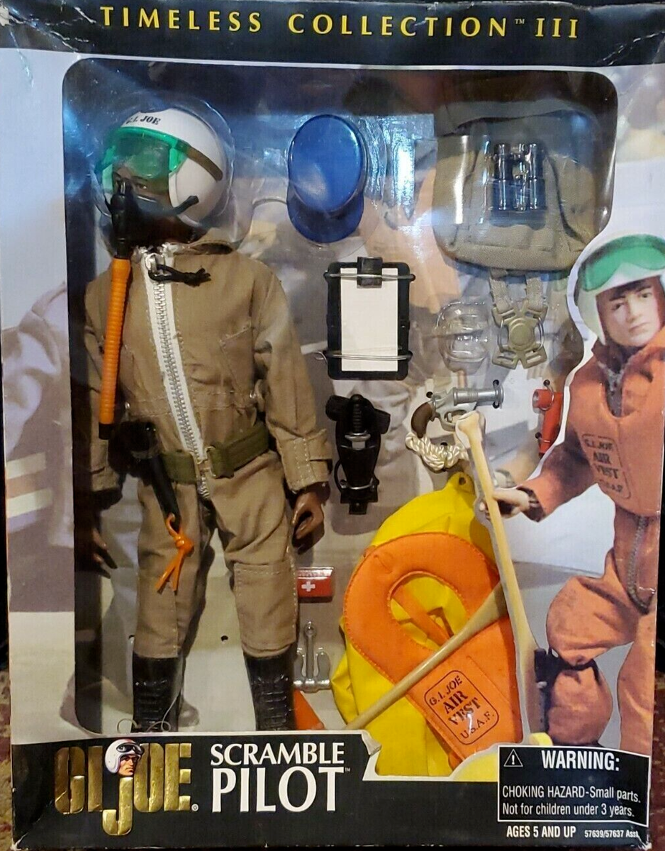RARE GI Joe BLACK Scramble Pilot Timeless Collection III ~NEW in