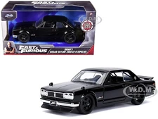 BRIAN'S NISSAN SKYLINE 2000 GT-R KPGC10 BLACK FAST & FURIOUS 1/32 CAR JADA 99602