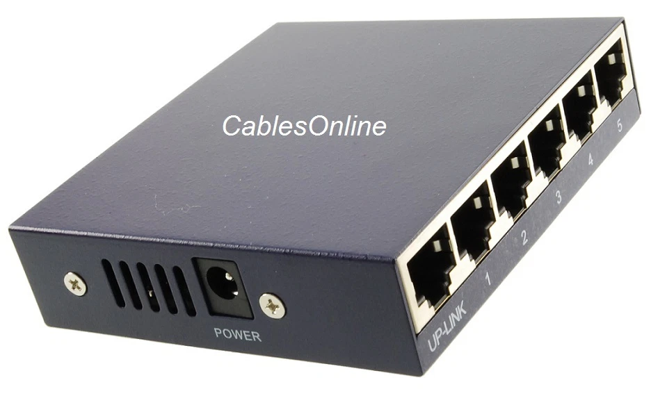 Bytecc 5+1-Port Compact Network 10/100 Ethernet Mini Switch Box with USB Power - Image 3 of 4