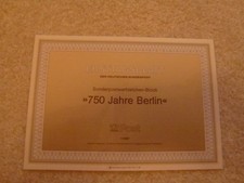 Ersttagsblatt 1/1987 Sonderpostwertzeichen-Block "750 Jahre Berlin"&nbsp;
