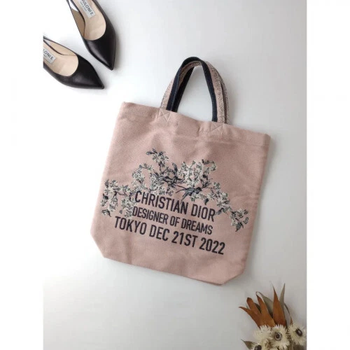 Christian Dior Tote bag sac à main rêve couturier exposition édition limitée rose