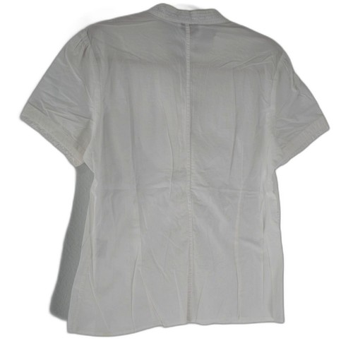 Talbots Damen Hemd weiß Kurzarm Button Down Größe L Stretch Spitzenbesatz - Bild 10 von 10