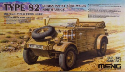 Meng Modell VS-015 Maßstab 1:35 Type 82 German Pkw.K1 Kübelwagen (Nordafrika)