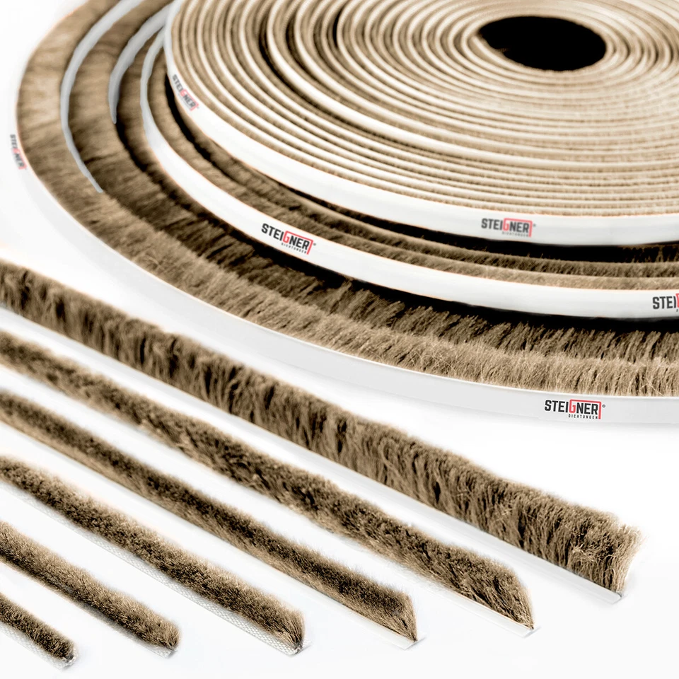 STEIGNER Bürstendichtung selbstklebend Rolladen Führungsschienen Dichtung Insektenschutz