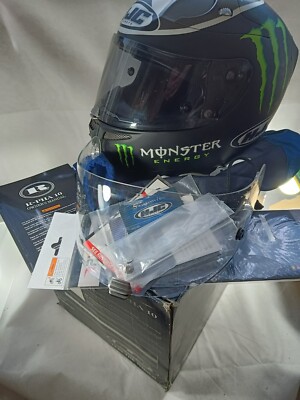 HJC Ben Spies Monster energy Motogp Replica Motorcycle Helmet W/  Visor UK
