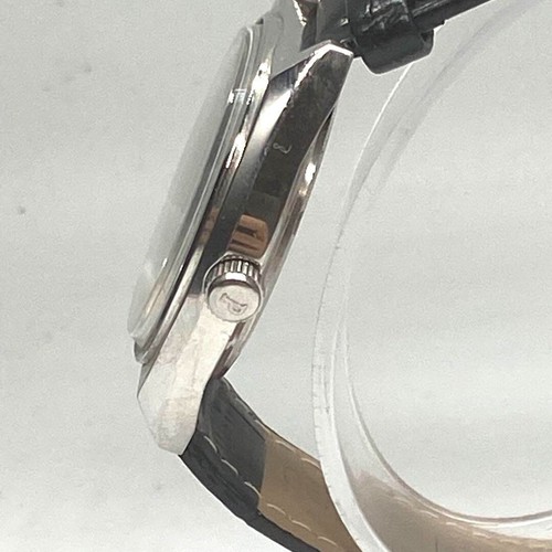 PIAGET Day Date Green Dial Manual Watch 36㎜ Black Leather Mens VTG - Picture 5 of 9