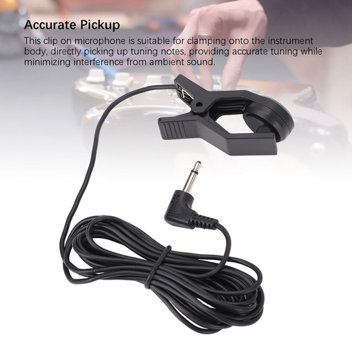 Clip On Pickup Contact Microphone 3.5mm Plug Universal Portable Musical Inst WYD - Picture 4 of 23