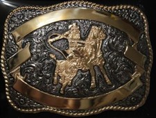 Crumrine Western Calf Roper Belt Buckle C04612