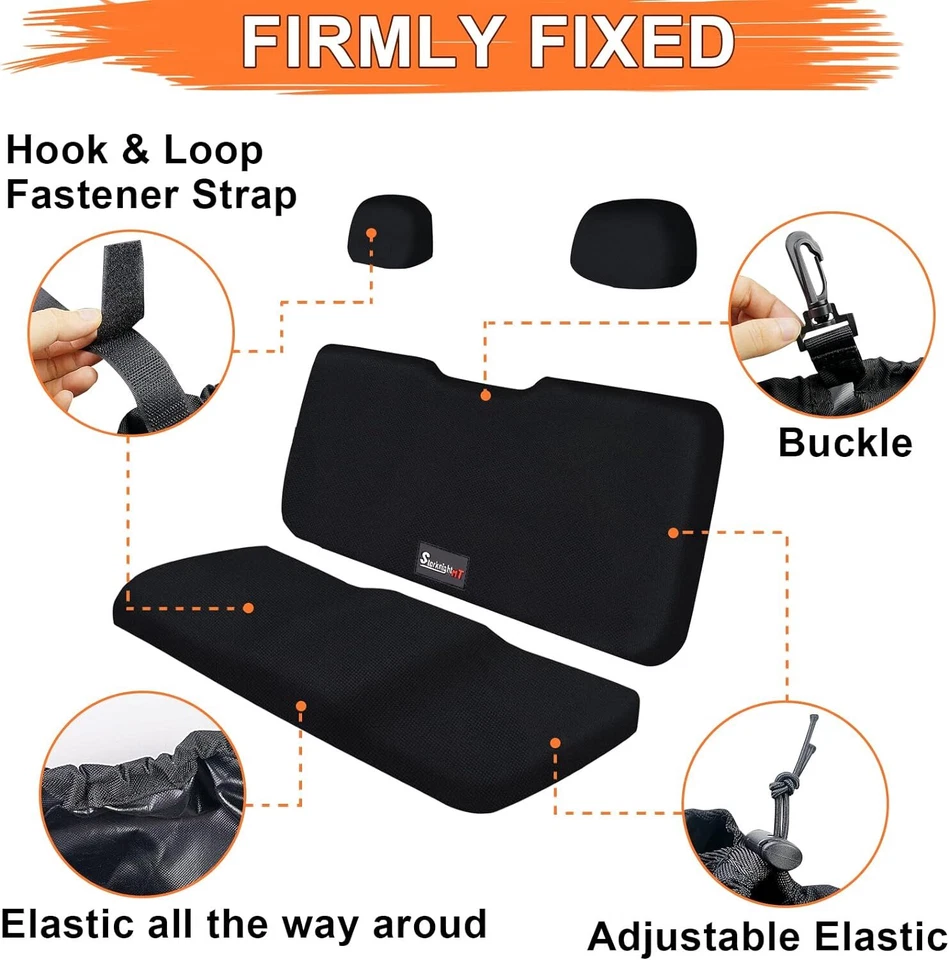 Juego de fundas de asiento UTV Ranger de alta resistencia para Polaris Ranger 500 700 800 2002-2008 Foto 4 de 4