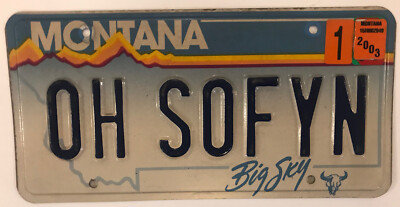 Vanity OH SOFYAN SOFYA SOFIA license plate Sophia Sofy Shofyan Sufyan Zofya Sofi
