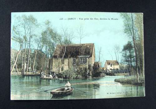 Carte Postale Ancienne Brunoy (91) - Le Moulin De Jarcy, Vue De La Route, Début 1900