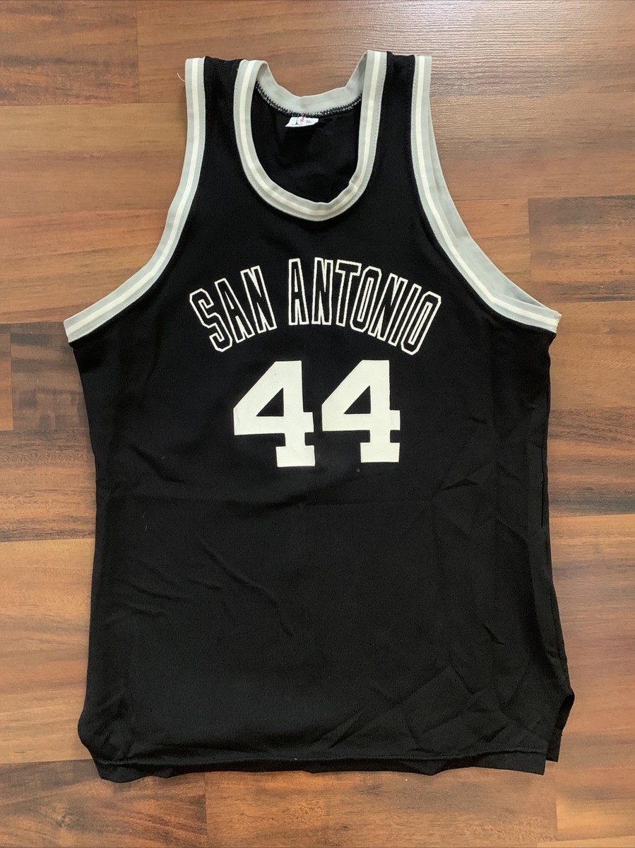 Sand Knit NBA George Gervin San Antonio Spurs Jersey Sz Medium M