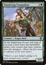 x4 Wandering Troubadour AFR MTG 210/281 UNCOMMON M/NM 4x