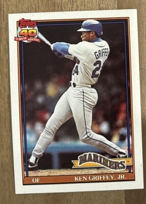 Ken Griffey Jr - 1991 Topps #790    Seattle Mariners    HOF                 E374