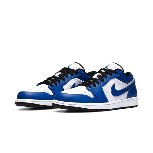 SCARPE NIKE Air Jordan 1 Low "Hyper Royal"BIANCO BLU 553558-124 ORIGINALI NUOVE - Foto 3 di 5