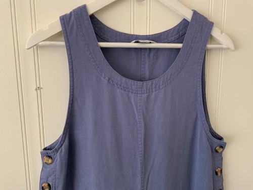 Amy K Su (AKS) women dress petite Sz S blue sleeveless - Picture 2 of 5