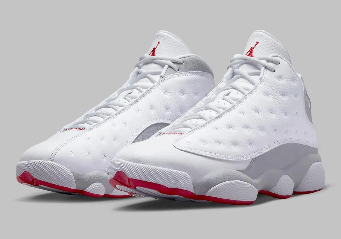 Red white gray jordans 13 on sale