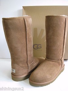 UGG Classic Tall Mujer/Niño Botas De Ante Castaño nos Niño 6/8 para Mujer |  eBay