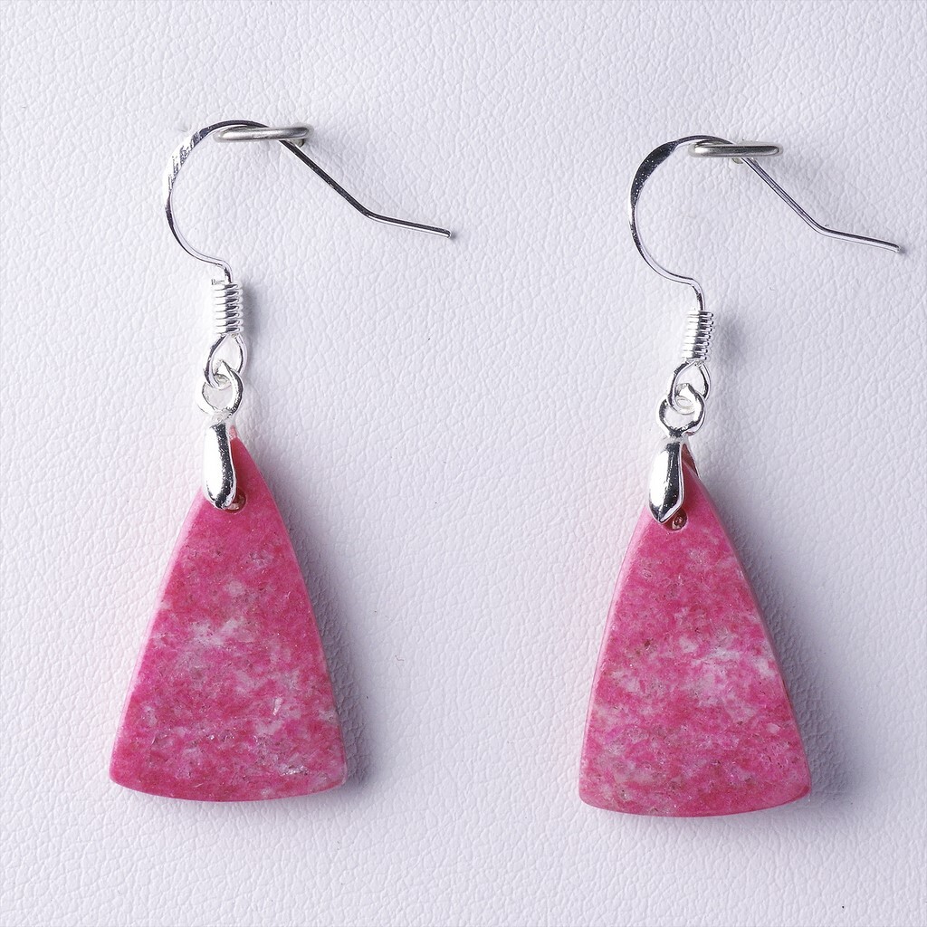 Boucles d'oreilles thulite 20,78 ct anti-allergie pour lobes sensibles