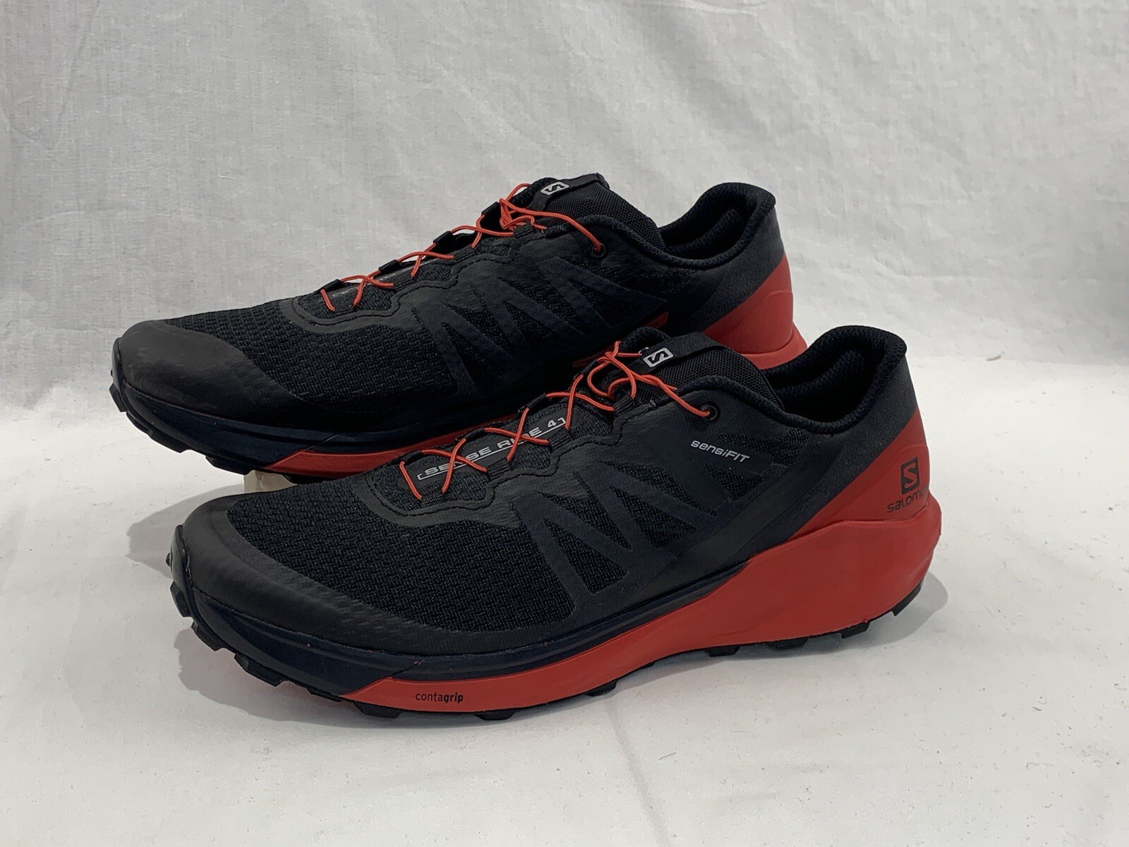 Scarpe da trekking Salomon Sense Ride 4 nero rosso uomo taglia 12