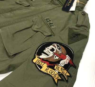 Polo Ralph Lauren Military Army M65 Skull Skeleton Patch