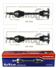 For Chevy Tahoe Silverado Yukon XL 07-12 Pair Front CV Axle Shafts SurTrack Set
