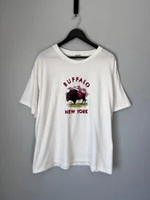 Bode Buffalo Tee - Size XL - White - NEW