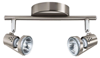2Fl. Deckenleuchte Deckenlampe Bewegliche Spots Strahler Chrom/Nickel