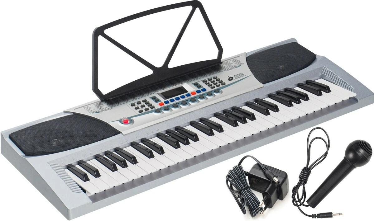 UK Electronic Keyboard 54 keys M tunes MT 07 Silver