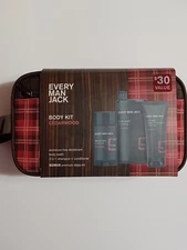 Every Man Jack Cedarwood Body Wash, Deodorant, 2-in-1 Shampoo, + Travel Bag
