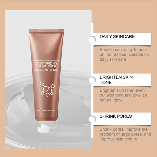Nourishing Lifting Face Masque - Collagen Peel Off Mask for Deep Cleansing - Picture 11 of 12