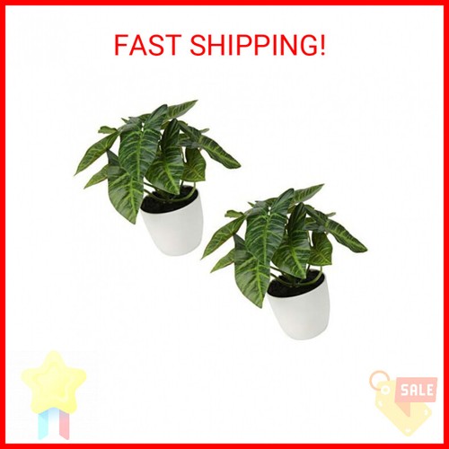 Briful Artificial Plants Mini Camellia Potted Fake Plants Small Faux Plastic Pla