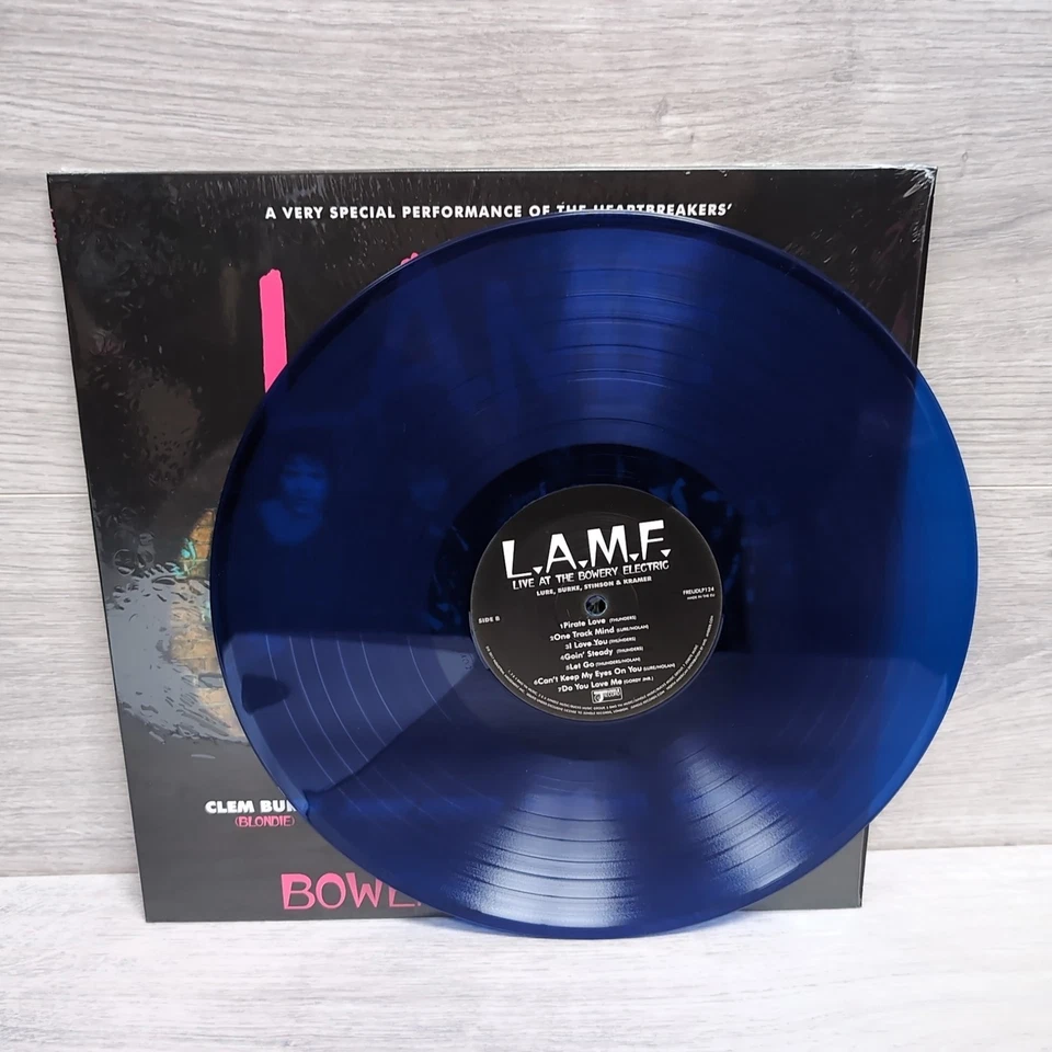 Lure, Burke, Stinson & Kramer L.A.M.F. Live at Bowery Electric 12" BLUE Vinyl LP - Image 4 of 4