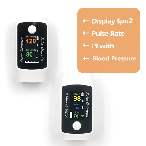 2 In 1 Small Digital Fingertip Pulse Oximeter and Blood Pressure Monitor - Picture 4 of 6