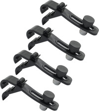 4 Pack Drum Microphone Clips Adjustable Shock Resistant Mic Holders for Stands
