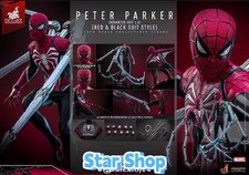New Hot Toys VGM66 1/6 PETER PARKER ADVANCED SUIT BLACK&RED 2.0