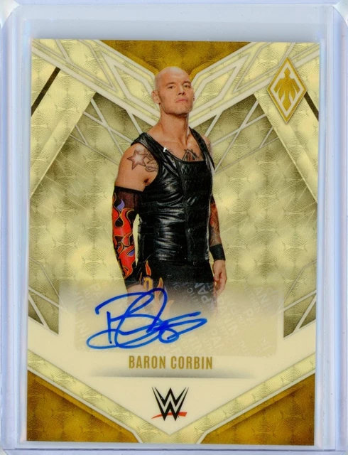 2023 Panini Chronicles WWE BARON CORBIN Phoenix Gold Vinyl AUTO Autograph 1/1