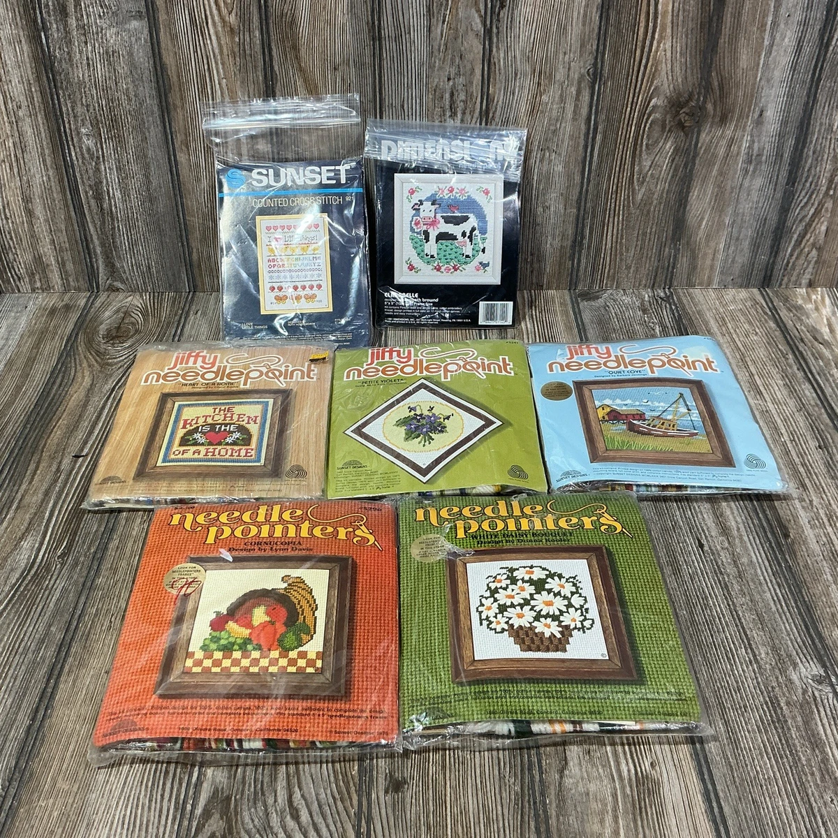Kit De Broderie Jiffy Vintage - Chouette Oliver Grise, Motif Animaux, 5x5 Pouces
