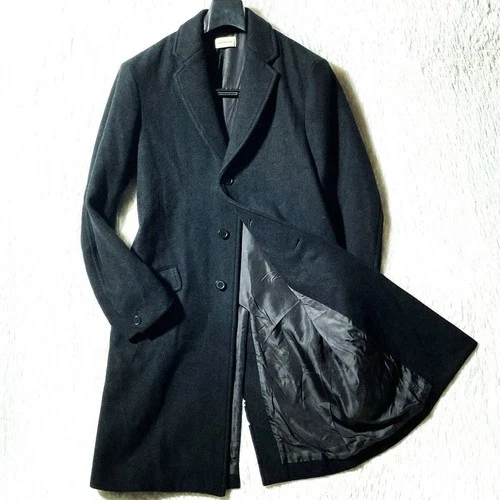 FACTOTUM x STUDIOUS Chester Coat Melton Wool Black 44 Factotum Studious Japan - product listing photo