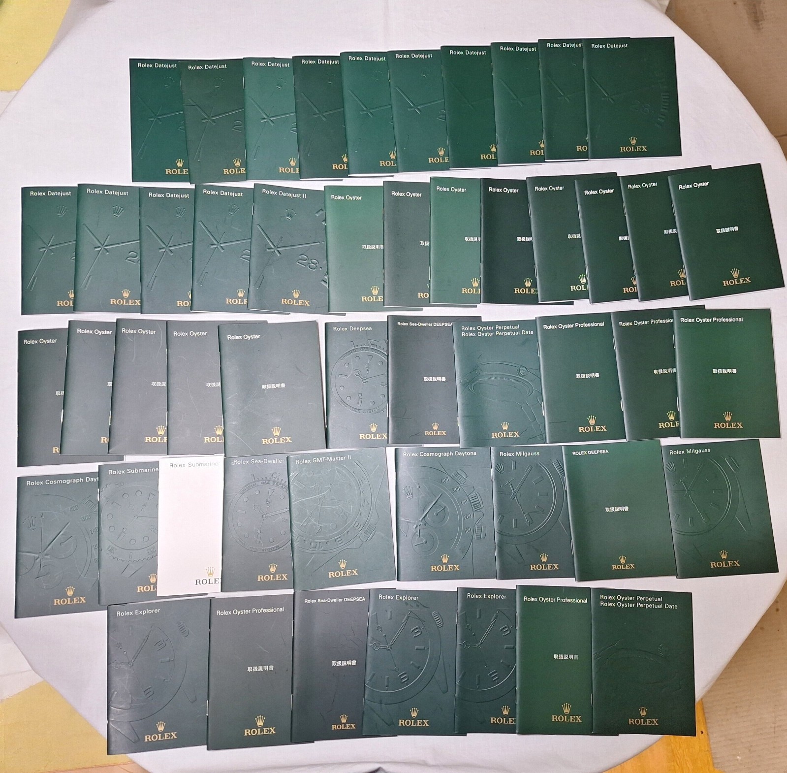 50 libretti manuali per orologi ROLEX